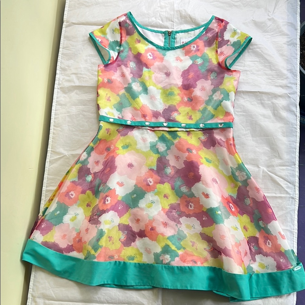 American Girl Floral A-Line Sundress, Size Girls 8